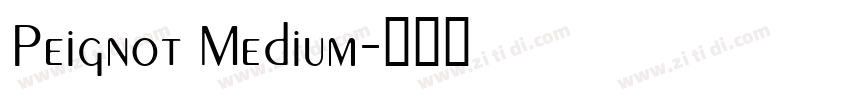 Peignot Medium字体转换